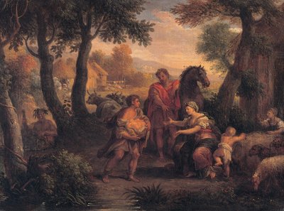 Auffindung von Romulus und Remus von Andrea Lucatelli